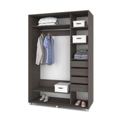 РОЛАНД Шкаф-купе зеркалом Анкор темный (600*1500) Р652 в Глазове - glazov.mebel24.online | фото 4