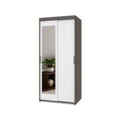 ТОМАС Шкаф-купе с зеркалом Анкор темный/светлый Т22 в Глазове - glazov.mebel24.online | фото