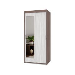 ТОМАС Шкаф-купе с зеркалом Шимо темный/светлый Т22 в Глазове - glazov.mebel24.online | фото