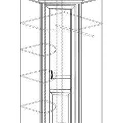 Шкаф угловой №562 "Алиса" (угол 875*875) в Глазове - glazov.mebel24.online | фото 2