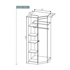 СКАНДИ ШДУ765.1 Шкаф угловой в Глазове - glazov.mebel24.online | фото 2