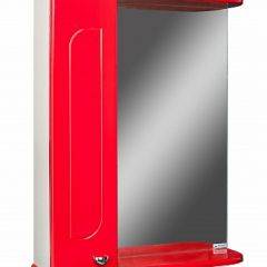 Шкаф-зеркало Радуга Красный 50 левый АЙСБЕРГ (DA1122HZR) в Глазове - glazov.mebel24.online | фото 1