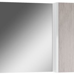 Шкаф-зеркало Uno 80 Дуб серый левый/правый Домино (DU1504HZ) в Глазове - glazov.mebel24.online | фото