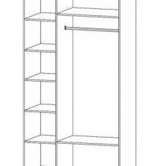 ГАММА Спальный гарнитур (модульный) дуб вотан в Глазове - glazov.mebel24.online | фото 13