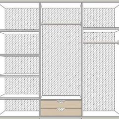 Спальня Ольга (комплект 6 дв.) беж/золото матовый в Глазове - glazov.mebel24.online | фото 3