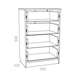 НМ 040.38 Х Комод "Оливия" в Глазове - glazov.mebel24.online | фото 3