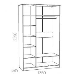 НМ 040.33 Х Шкаф для одежды "Оливия" в Глазове - glazov.mebel24.online | фото 3