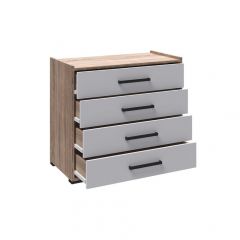 Спальня Соната Комод (Белый/Дуб крафт золотой) в Глазове - glazov.mebel24.online | фото 2