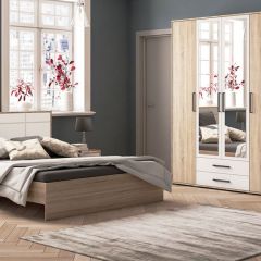 Спальня Соната Тумба прикроватная (дуб сонома/белый) в Глазове - glazov.mebel24.online | фото 3