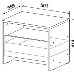 Спальный гарнитур МСП-1 (Ясень Анкор светлый) 1400 в Глазове - glazov.mebel24.online | фото 6