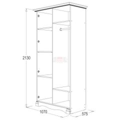 Спальный гарнитур Ольга-1Н (модульная) в Глазове - glazov.mebel24.online | фото 3