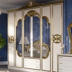Спальный гарнитур Ольга (модульная) беж/золото в Глазове - glazov.mebel24.online | фото 2