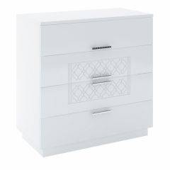 Спальный гарнитур Тиффани (БЕЛЫЙ ТЕКСТУРНЫЙ/БЕЛЫЙ) в Глазове - glazov.mebel24.online | фото 12