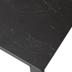 Стол CORNER 120 MATT BLACK MARBLE SOLID CERAMIC / BLACK, ®DISAUR в Глазове - glazov.mebel24.online | фото 9