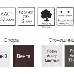 Стол раскладной Ялта-2 (опоры массив резной) в Глазове - glazov.mebel24.online | фото 4