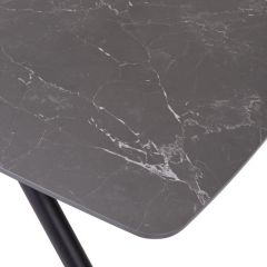 Стол RIVOLI 140 MATT BLACK MARBLE SOLID CERAMIC / BLACK, ®DISAUR в Глазове - glazov.mebel24.online | фото 10