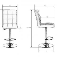 Стул барный DOBRIN KRUGER LM-5009 (черный) в Глазове - glazov.mebel24.online | фото 2
