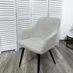 Стул BRANDY WZ2042-19 галечный серый фактурный велюр/ черный каркас М-City в Глазове - glazov.mebel24.online | фото 5