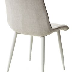 Стул CHIC HE622-01/ HE622-05 топленое молоко, ткань/ белый каркас М-City в Глазове - glazov.mebel24.online | фото 2