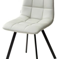 Стул CHILLI SQUARE HK017-03 светло-серый, PU/ черный каркас М-City в Глазове - glazov.mebel24.online | фото