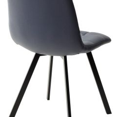 Стул CHILLI SQUARE HK017-09 серо-черничный, PU/ черный каркас М-City в Глазове - glazov.mebel24.online | фото 3