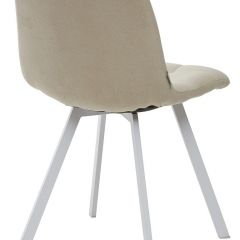 Стул CHILLI SQUARE UF860-01B бежевый, ткань/ белый каркас М-City в Глазове - glazov.mebel24.online | фото 2