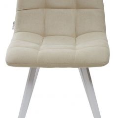 Стул CHILLI SQUARE UF860-01B бежевый, ткань/ белый каркас М-City в Глазове - glazov.mebel24.online | фото 3