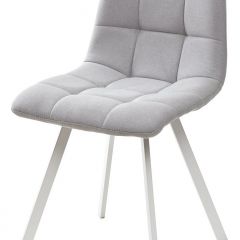 Стул CHILLI SQUARE UF860-02B серо-голубой, ткань/ белый каркас М-City в Глазове - glazov.mebel24.online | фото