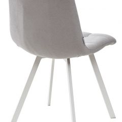Стул CHILLI SQUARE UF860-02B серо-голубой, ткань/ белый каркас М-City в Глазове - glazov.mebel24.online | фото 3