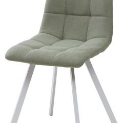 Стул CHILLI SQUARE UF860-11B мятный, ткань/ белый каркас М-City в Глазове - glazov.mebel24.online | фото