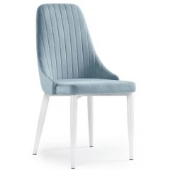 Стул на металлокаркасе Kora light blue / white в Глазове - glazov.mebel24.online | фото