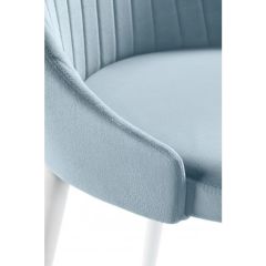 Стул на металлокаркасе Kora light blue / white в Глазове - glazov.mebel24.online | фото 6