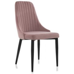 Стул на металлокаркасе Kora light purple / black в Глазове - glazov.mebel24.online | фото