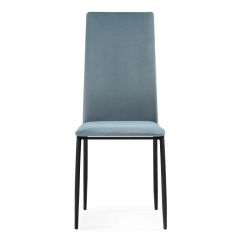 Стул на металлокаркасе Tod light blue / black в Глазове - glazov.mebel24.online | фото