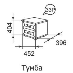 Тумба прикроватная Ника-Люкс 33 в Глазове - glazov.mebel24.online | фото 2