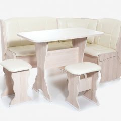 ОРХИДЕЯ Уголок кухонный (кожзам-Борнео крем) ясень в Глазове - glazov.mebel24.online | фото 2