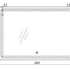 Зеркало Dream 100 alum с подсветкой Sansa (SD1024Z) в Глазове - glazov.mebel24.online | фото 7