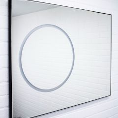 Зеркало Eclipse 120 black с подсветкой Sansa (SE1033Z) в Глазове - glazov.mebel24.online | фото 2