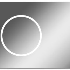 Зеркало Eclipse 90 black с подсветкой Sansa (SE1031Z) в Глазове - glazov.mebel24.online | фото