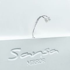 Зеркало Gia 75 white с подсветкой Sansa (SGa1044Z) в Глазове - glazov.mebel24.online | фото 5