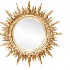 Зеркало круглое золото (1810(1) в Глазове - glazov.mebel24.online | фото 1