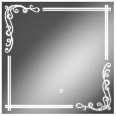 Зеркало Луандра 700х700 с подсветкой Домино (GL7035Z) в Глазове - glazov.mebel24.online | фото