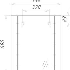 Зеркало Optima 60 Домино (DO1902Z) в Глазове - glazov.mebel24.online | фото 8