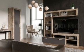 Ангара Шкаф 2-х створчатый (Графит/дуб юкон) в Глазове - glazov.mebel24.online | фото 3