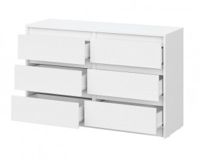 АЙДЕН КМ06-1200 Комод 6 ящиков (белый) в Глазове - glazov.mebel24.online | фото 2