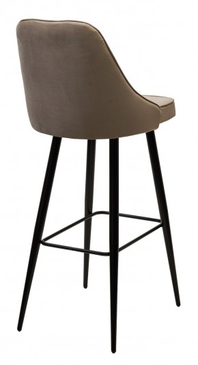 Барный стул NEPAL-BAR БЕЖЕВЫЙ #5, велюр/ черный каркас (H=78cm) М-City в Глазове - glazov.mebel24.online | фото 2