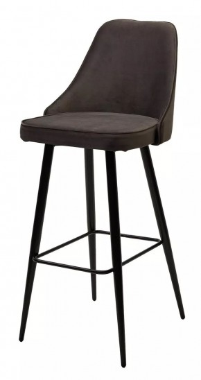 Барный стул NEPAL-BAR ГРАФИТ #14, велюр/ черный каркас (H=78cm) М-City в Глазове - glazov.mebel24.online | фото 1
