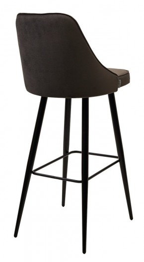 Барный стул NEPAL-BAR ГРАФИТ #14, велюр/ черный каркас (H=78cm) М-City в Глазове - glazov.mebel24.online | фото 2