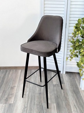 Барный стул NEPAL-BAR ГРАФИТ #14, велюр/ черный каркас (H=78cm) М-City в Глазове - glazov.mebel24.online | фото 5