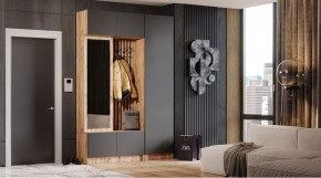 БАВАРИЯ Прихожая (дуб вотан/графит) в Глазове - glazov.mebel24.online | фото